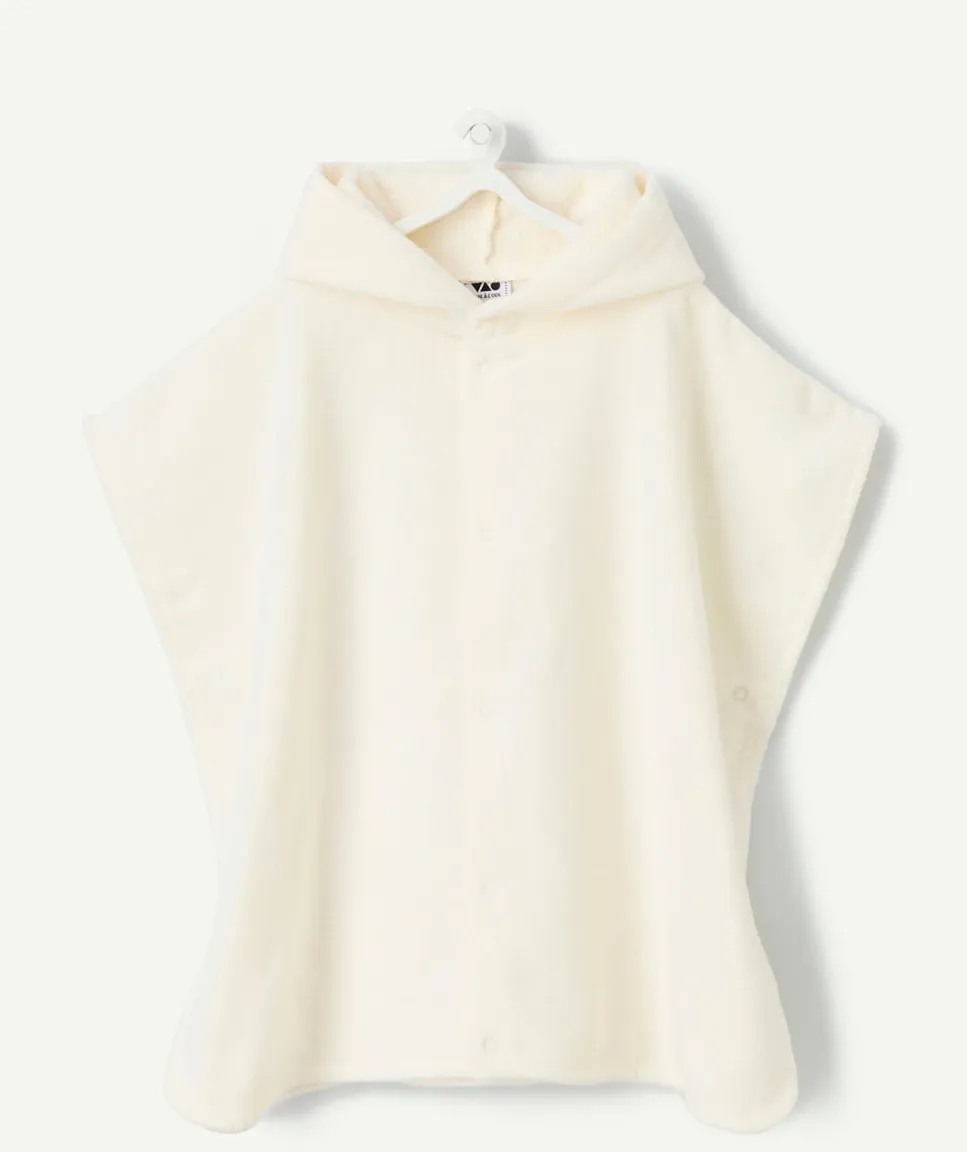 Poncho à capuche bébé matière éponge thème tigre