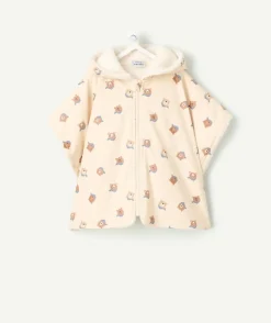 Poncho ciré bébé garçon imprimé oursons