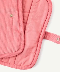 Protège carnet de santé bébé fille rose cœur