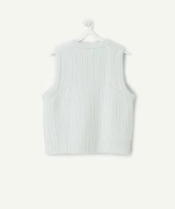Pull fille sans manches pastel