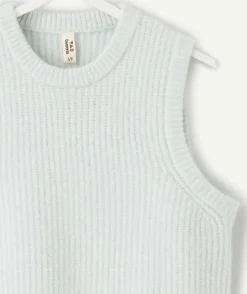Pull fille sans manches pastel