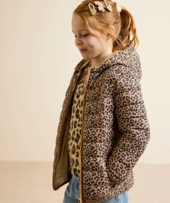 Pull imprimé léopard beige fille