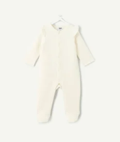 Pyjama bébé fille blanc à volants