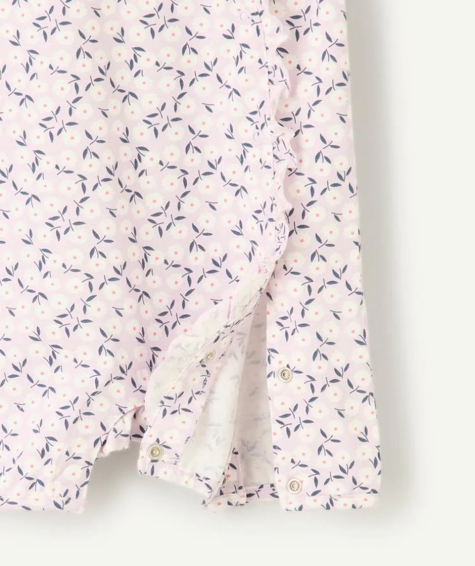 Pyjama bébé fille imprimé floral