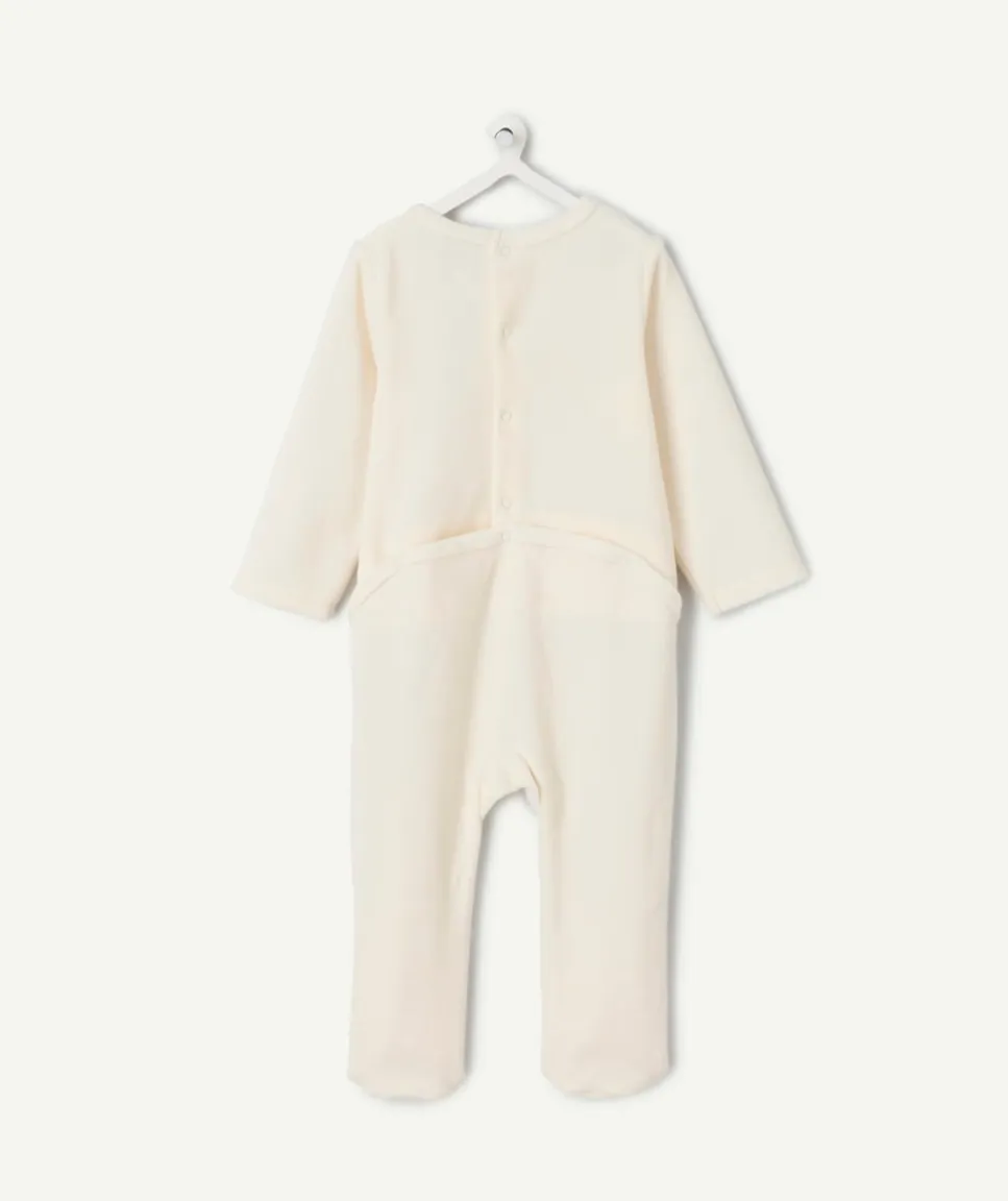 Pyjama bébé garçon écru avec motif animal