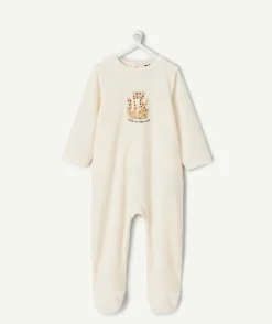 Pyjama bébé garçon écru avec motif animal