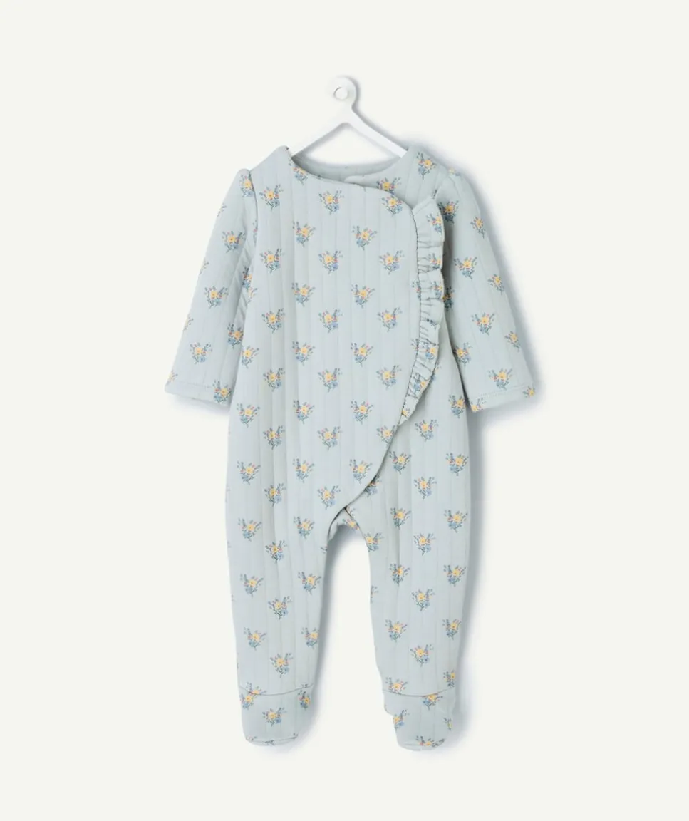 Pyjama bébé imprimé fleuri croisé