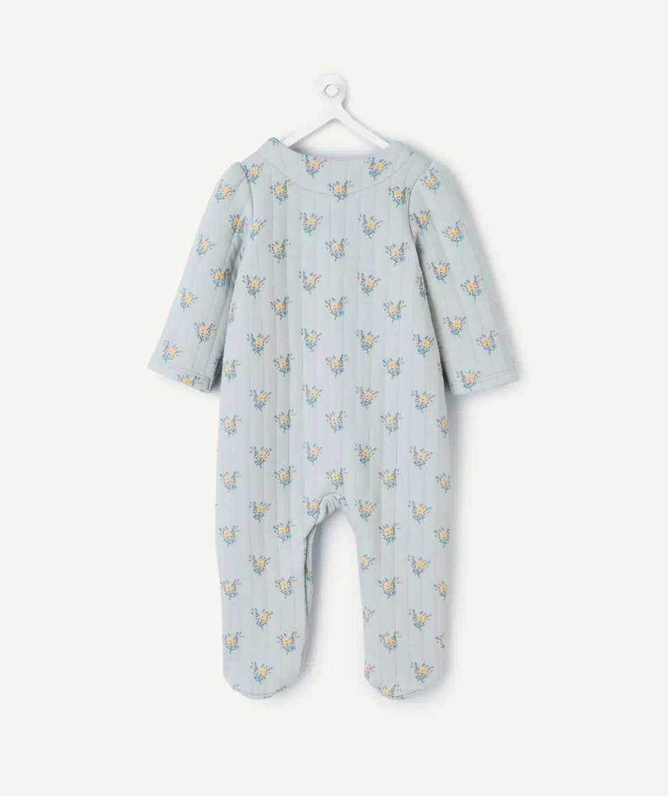 Pyjama bébé imprimé fleuri croisé