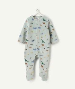 Pyjama chaud effet velours bébé garçon imprimé animaux