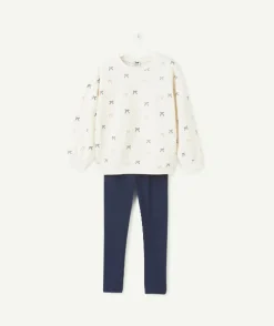 Pyjama chaud molletonné fille imprimé nœuds