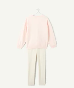 Pyjama chaud molletonné fille rose imprimé cœurs