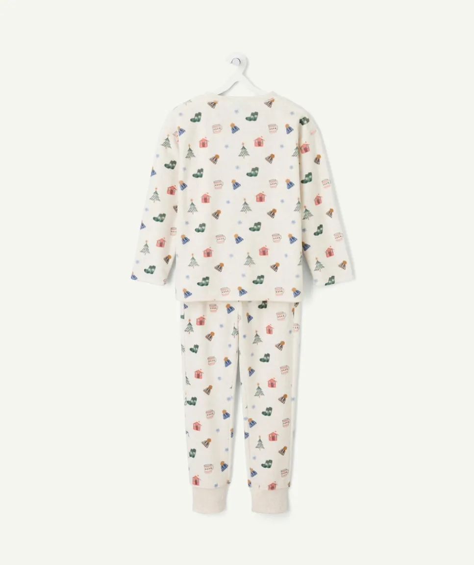 Pyjama chaud molletonné garçon imprimé hivernal