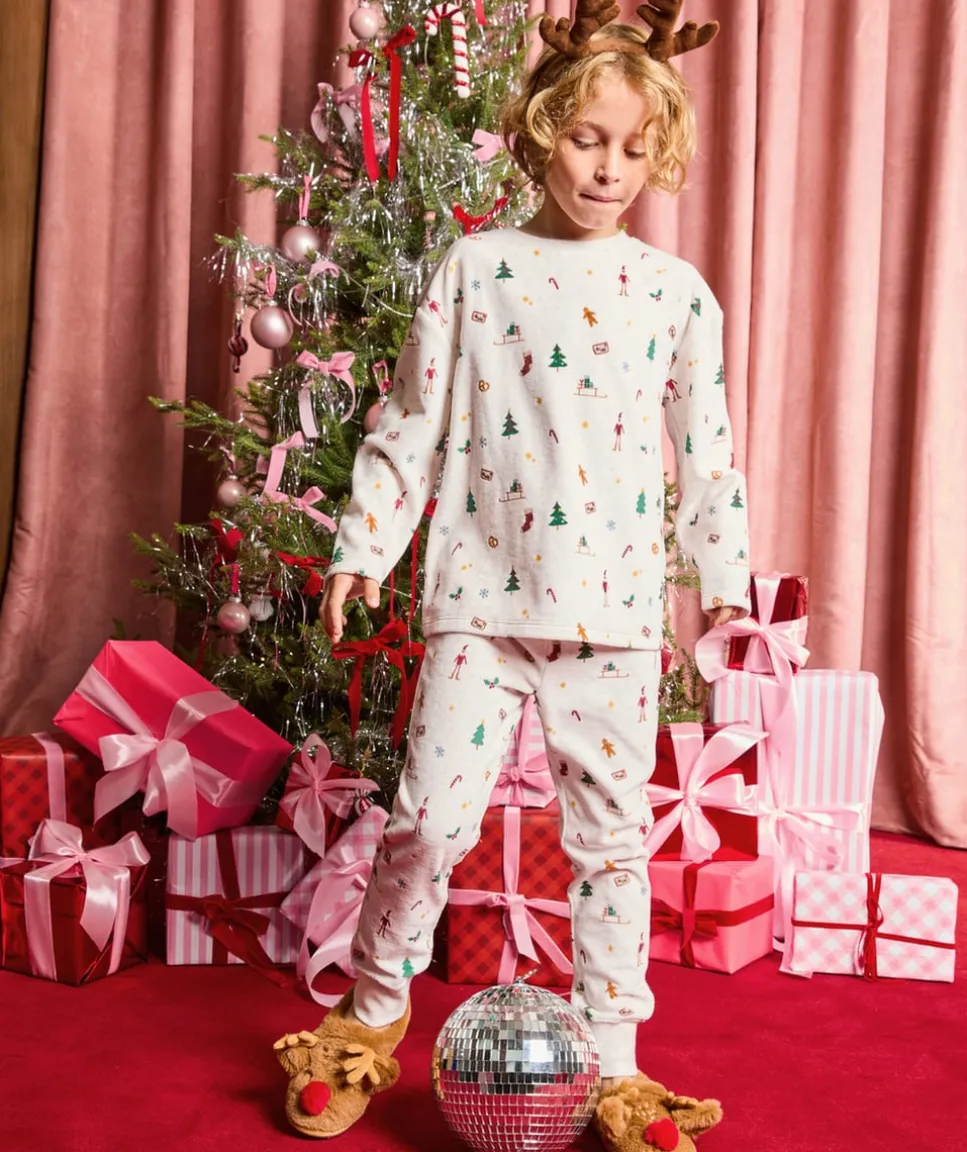 Pyjama chaud molletonné garçon imprimé noël