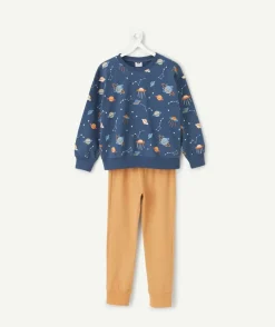 Pyjama chaud molletonné garçon imprimé espace