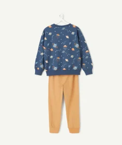 Pyjama chaud molletonné garçon imprimé espace