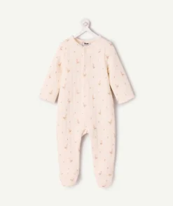Pyjama chaud molletonné naissance fille imprimé fantaisie