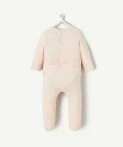 Pyjama coton bébé fille rose motif thème léopard