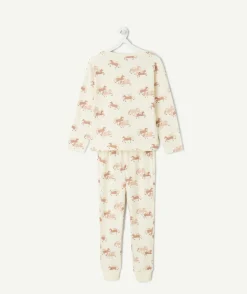 Pyjama coton fille imprimé chevaux