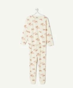 Pyjama coton fille imprimé chevaux