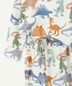 Pyjama coton garçon imprimé dinosaures