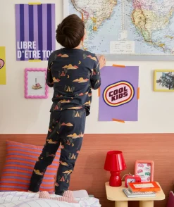 Pyjama coton garçon imprimé désert