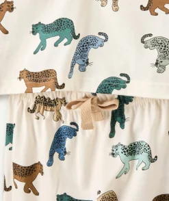 Pyjama coton garçon imprimé félins