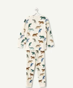Pyjama coton garçon imprimé félins