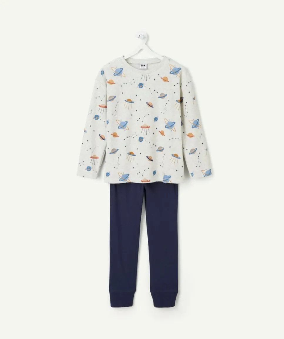 Pyjama coton garçon imprimé planètes