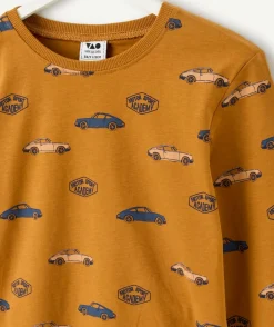 Pyjama coton garçon imprimé voiture