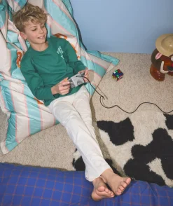 Pyjama coton garçon vert imprimé