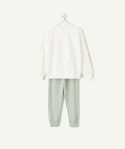 Pyjama coton garçon vert imprimé