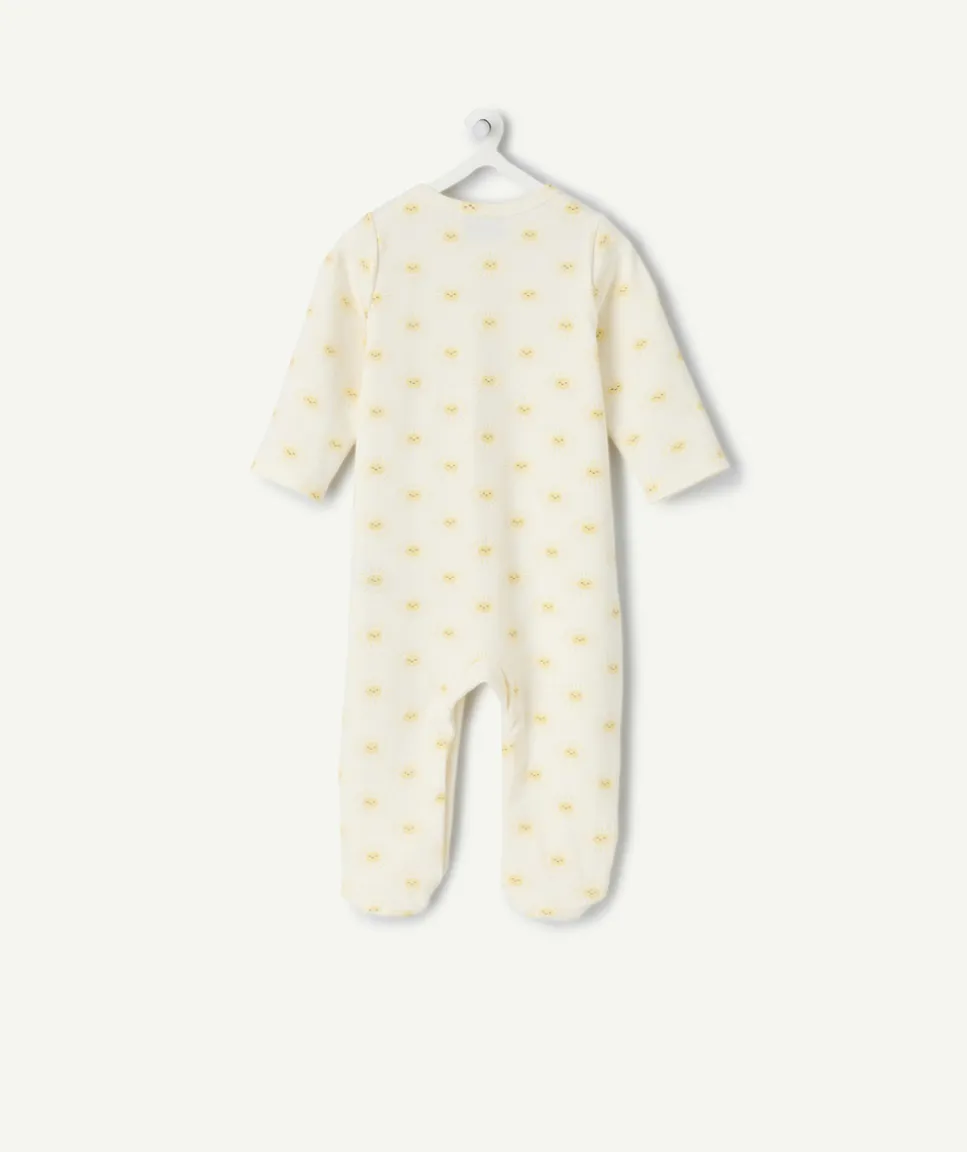 Pyjama coton naissance mixte avec imprimé soleil
