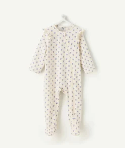 Pyjama en coton bébé fille imprimé fleurs