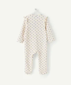 Pyjama en coton bébé fille imprimé fleurs
