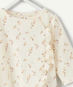 Pyjama en coton bébé fille imprimé floral