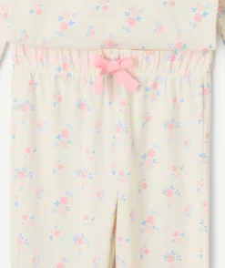 Pyjama fille coton imprimé fleurs