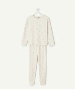Pyjama fille coton imprimé fleurs
