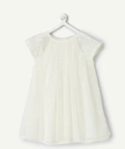 Robe avec bloomer bébé fille blanche broderies
