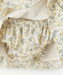 Robe avec bloomer bébé fille imprimé floral