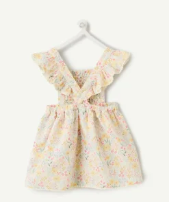 Robe avec bloomer bébé fille imprimée à volants