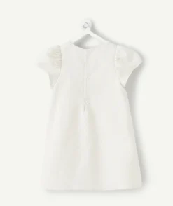 Robe bébé fille blanche avec nœud