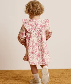 Robe bébé fille fleurie à volants