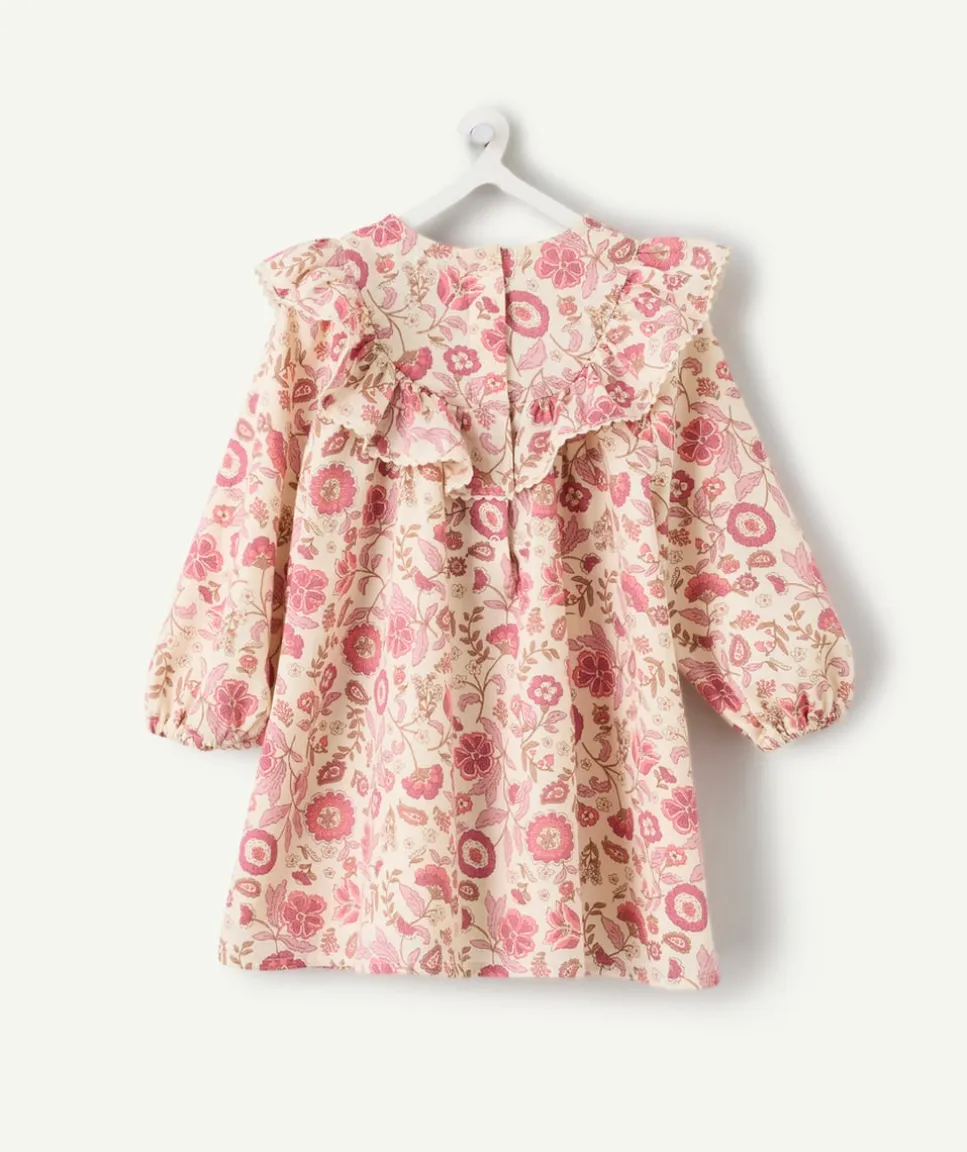 Robe bébé fille fleurie à volants