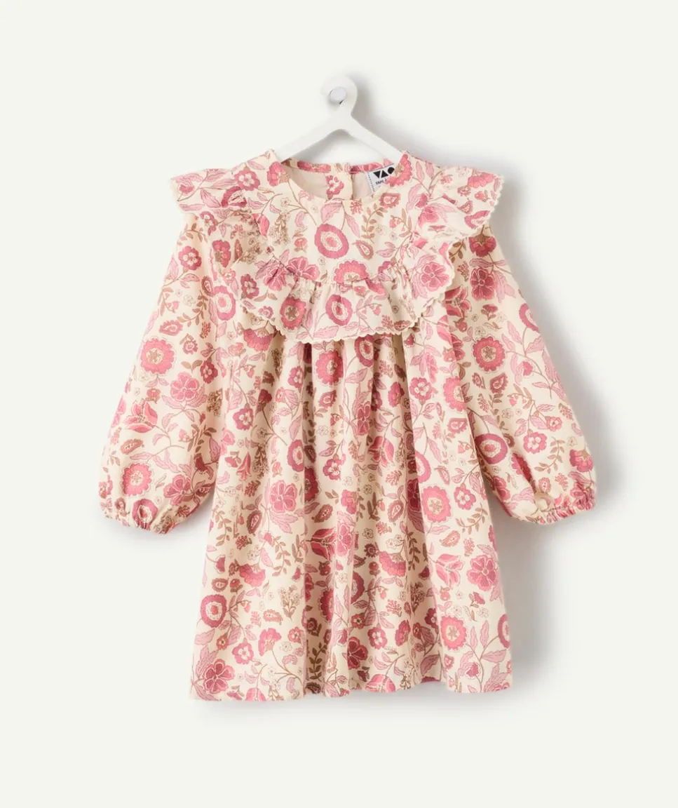 Robe bébé fille fleurie à volants
