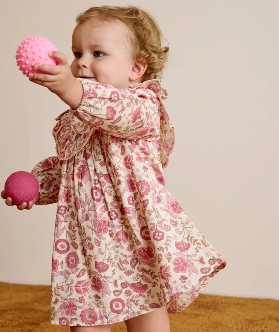 Robe bébé fille fleurie à volants