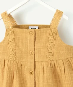 Robe bébé fille moutarde