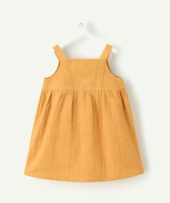Robe bébé fille moutarde