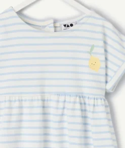 Robe bébé fille rayée