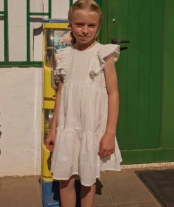Robe blanche cérémonie fille