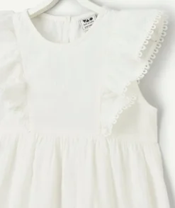 Robe blanche cérémonie fille